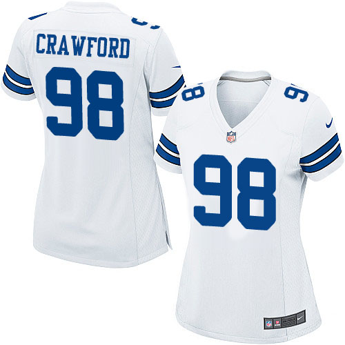 Women's Game Tyrone Crawford Nike Jersey White Road - #98 NFL Dallas Cowboys